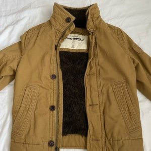 Abercrombie Kids Brown Jacket with Fur